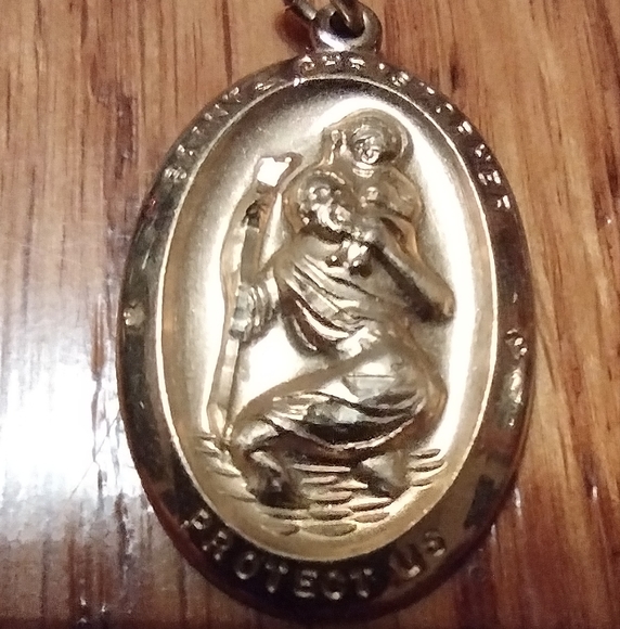 14k gold 1/10 religious pendant - Picture 5 of 7